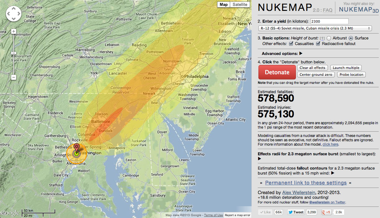 Image result for nukemap