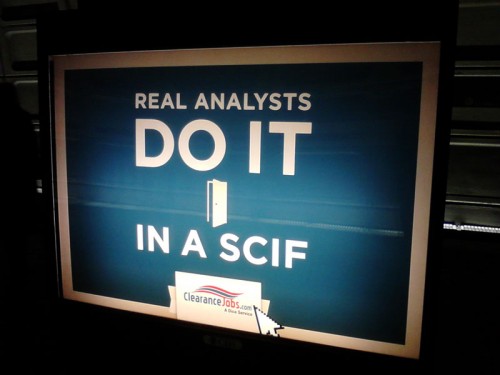 Real Analysts Do It In a SCIF