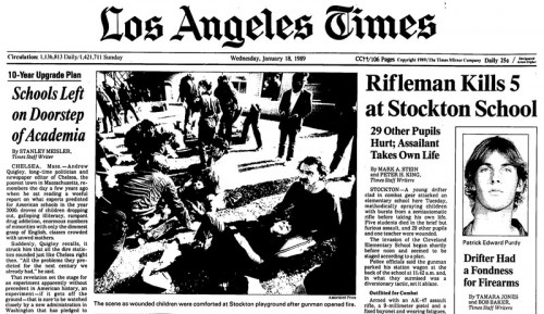 1989 - LA Times - Stockton massacre