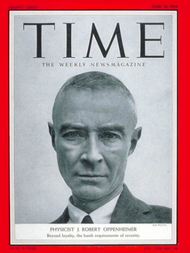 "Beyond loyalty, the harsh requirements of security": Time magazine's stark coverage of the 1954 security hearing of J. Robert Oppenheimer.