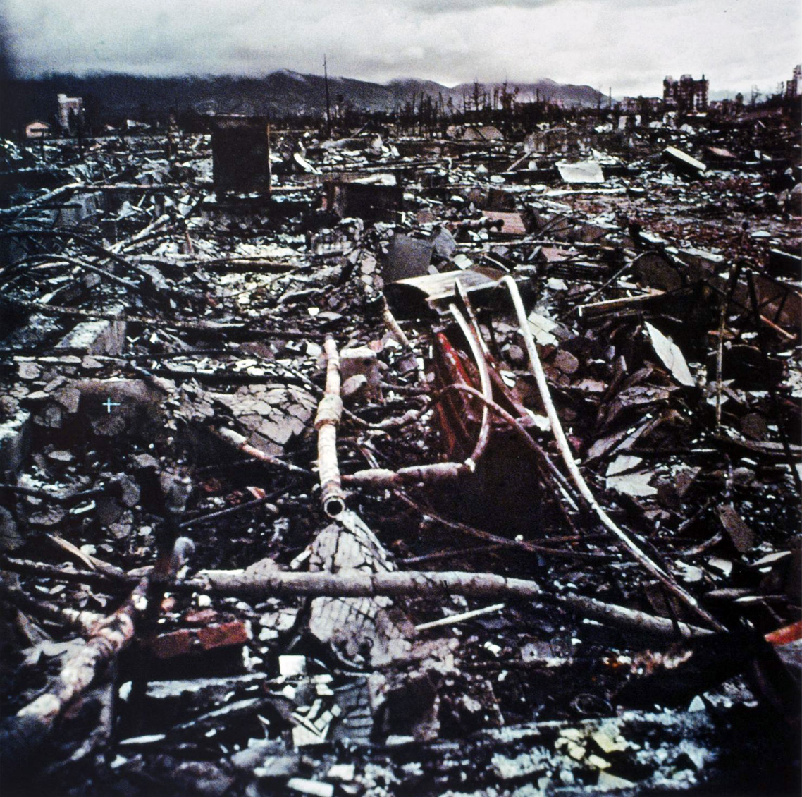 hiroshima after atomic bomb in color