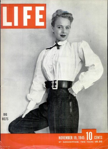 Life magazine - November 1945 - Big Belts