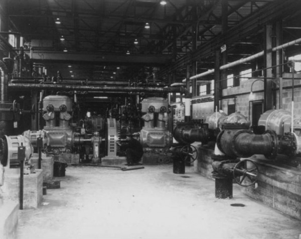 Air compressors and water pumps from K-1101 Building