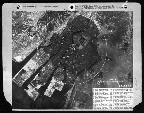 Hiroshima damage map