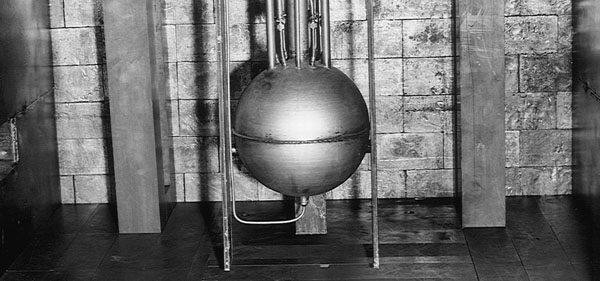 The "Water Boiler" reactor at Los Alamos. Source: Los Alamos Archives (12784), via Galison 1998.