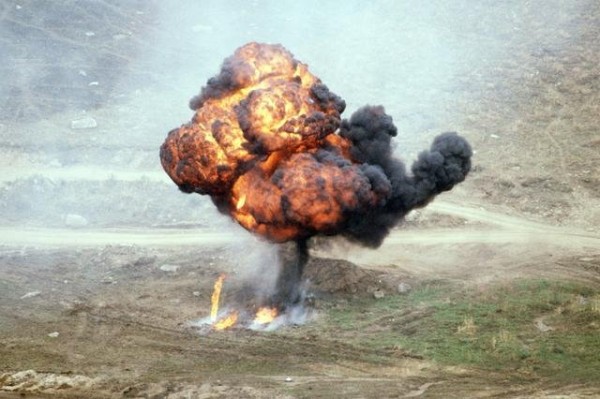 A napalm attack in the Vietnam War. Source.</a