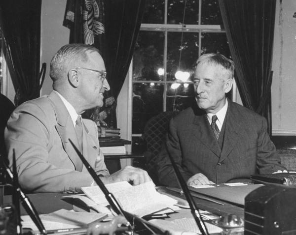 Truman and Stimson, August 1945. Source: George Skadding, LIFE Magazine.