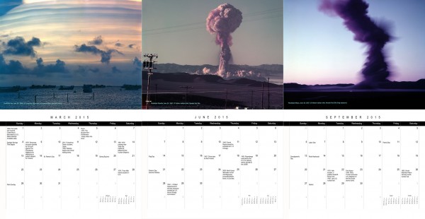 2015 Nuclear Testing Calendar preview