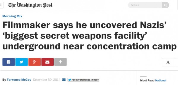 At least the Washington Post hedged the headline a bit, "says he uncovered." Still misleading, but makes the factual basis a little more clear.