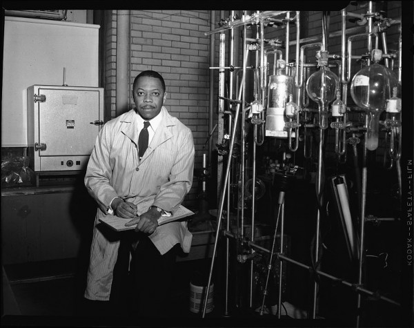 Met Lab chemist Moddy Taylor (photo from 1960) — not the "typical" image of a Manhattan Project scientist. Source: Smithsonian Institution, National Museum of American History.
