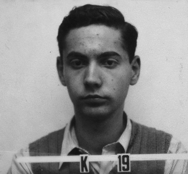 Ted Hall's Los Alamos badge photograph — teenage angst, Soviet mole.