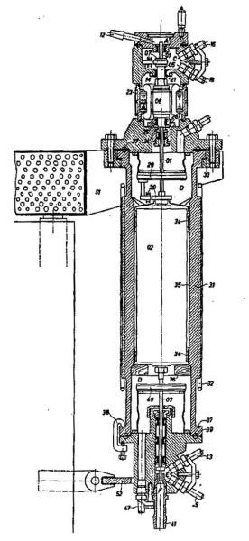 Diagram of the most up-to-date West German centrifuge machine from 1960, in a Union Carbide report. From National Security Archive's Electronic Briefing Book No. 518.