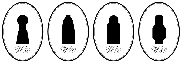 Silhouettes of the bomb